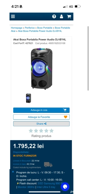 vand iphone 13  boxa akai