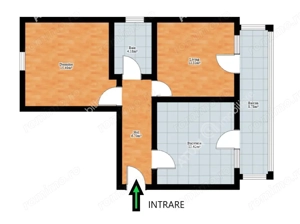 Apartament cu 2 camere decomandate Calea Cisnadiei din Sibiu - imagine 8