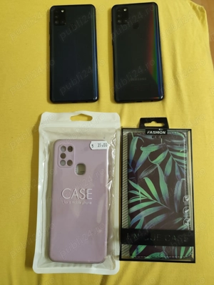 De vanzare Samsung A21S - 2 buc. + huse si folie