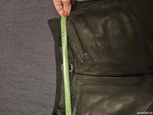 pantaloni motociclist din piele - imagine 2