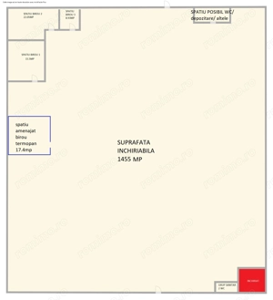 Hala industriala 1400 mp, spatiu depozitare logistica birouri acces TIR - imagine 2