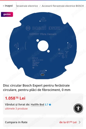 Vând discuri circular Bosch 