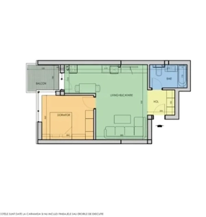 Inchiriez apartament cu 2 camere tip studio - imagine 10