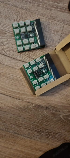 Placa adaptor alimentare server 1200W 750W, 12 conectori PCI-E, interfata ATX 6PIN, 12V