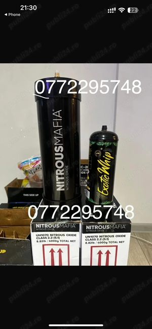 Butelii Azot MAFIA 2.2 Kg si Exotic 670g 