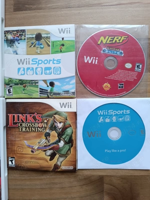 Wii NTSC Play Sports NFS Nerf Call Of Duty Brother in Arms Snowboarding Paintball Links Crossbow - imagine 4
