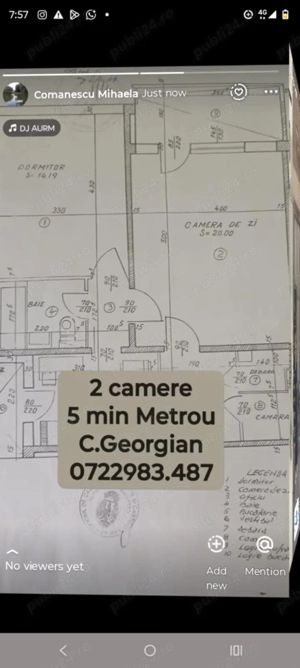 Apt  decomandat, 2 camere, 2 balcoane inchise , Bd Basarabia 208, 5 min metrou