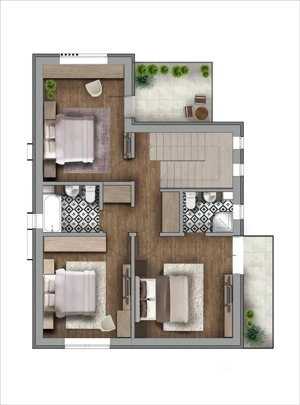 Proprietar vinde vila premium la alb 420 mp teren 150 mp utili 200.000 euro TVA inclus !!!!!!!! - imagine 6