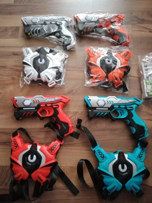 VATOS Infrared Laser Tag, set 4 pistoale Infrarosu, interactiv