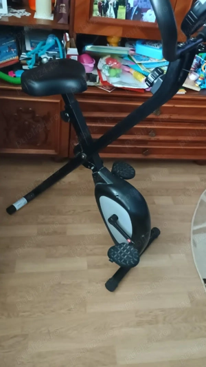Bicicleta de fitness pliabila, 47x77x126 cm, Negru