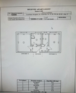 Proprietar, vând apartament luminos, călduros, cu 2 camere, decomandat,central - Medgidia