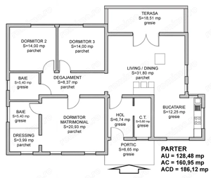 Casa noua de vanzare, nivel parter, living generos si 3 dormitoare - imagine 20