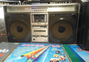 RADIO CASETOFON SHARP GF-505ST la 230V Stereo Radio Cassette Recorder - imagine 3