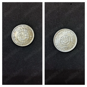 Moneda argint 10 Escudos, ANGOLA, 1955
