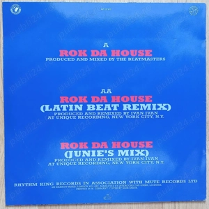 disc vinil Maxi-Single The Beatmasters Featuring The Cookie Crew - Rok Da House (1987) - imagine 2
