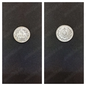 Moneda argint 1:2 Mark, GERMANIA, 1915
