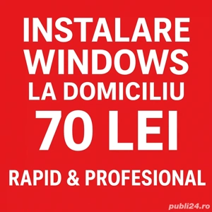 Instalare windows 11,10,office,drivere,programe pc,jocuri la domiciliu