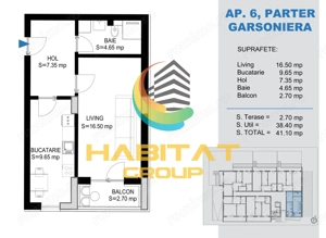 Titan  Garsoniera decomandata 41 mp la 15 min. metrou Teclu - imagine 2