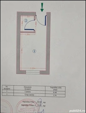 Cet - garsonieră,  et 1.