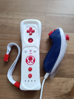 Wii Mote Controller Wii Toad + Nunchuk personalizat   249 RON