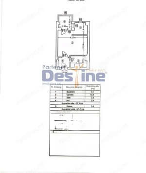 Frumoasa - Garsonieră 25 mp, dotată cu AC, mobilată și utilată,  etaj 1 din 4 - imagine 7
