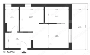 Studio cu terasa, zona Ghirodei