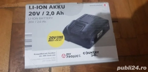 Acumulator  încărcător scule auchan 20v si myproiect - imagine 3