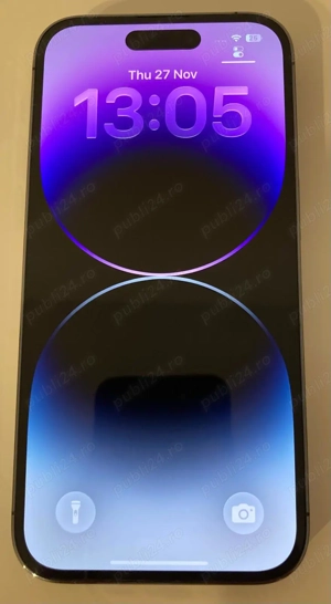 iPhone 14 Pro Purple 128GB, 6GB ram iOS 26.1 87% baterie DS (doar SIM)