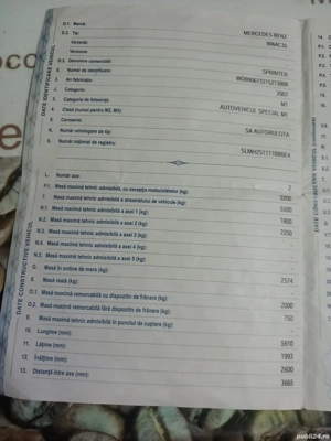 Vand (schimb)Autorulotă Mercedes Sprinter 2007,ofer 15000 eur - imagine 8