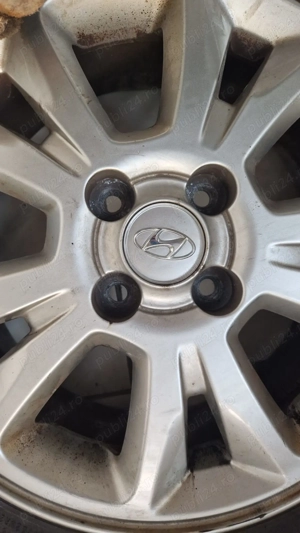 Roți complete Hyundai R15 – Jante Originale cu Anvelope 185/65 R15: - imagine 3