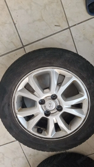 Roți complete Hyundai R15 – Jante Originale cu Anvelope 185/65 R15: - imagine 6