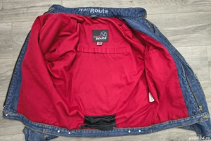 geacă moto jeans cu Kevlar și protecții, Red Route, 40