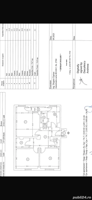 Vand ap. 3 cam Kogalniceanu