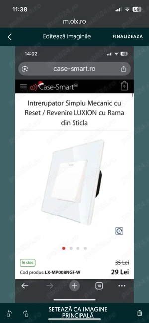 Vând întrerupătoare,prize,și prize cu usb Luxion 