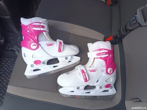 Patine gheata fete reglabile, marimile 33--36, Stare buna !!!