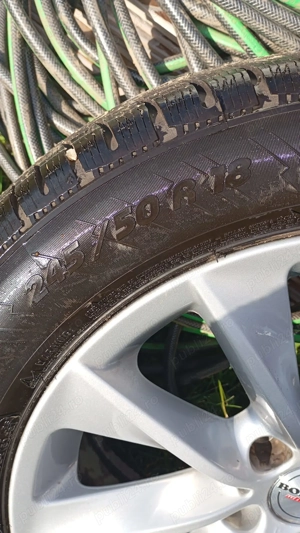 Cauciucuri de iarna Michelin  245/50 R 18 cu genti Borbet - imagine 4