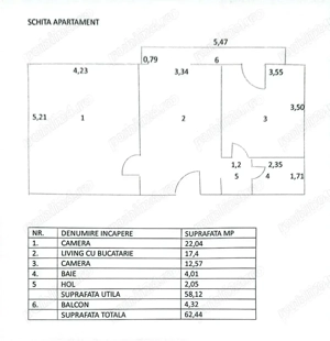 Vanzare Apartament 2 Camere Stradal pe Bd. Mircea Voda - imagine 2