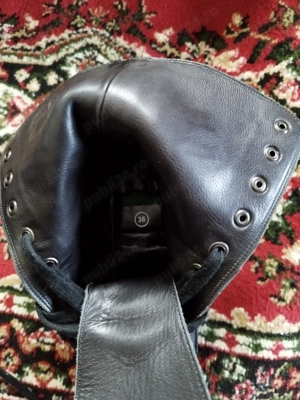 Ghete din piele naturala pentru damă  - imagine 3