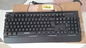 Tastatură Gaming RGB Membrană 105 Taste Panou Metalic Complet   Dispunere Germană - imagine 3