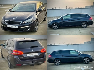 Peugeot 308 SW 1.6 BlueHdi 120cp 2015 Piele Panoramic - imagine 8