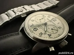 Ceas automatic Bell Ross Officer Cream Vintage 126.A Date