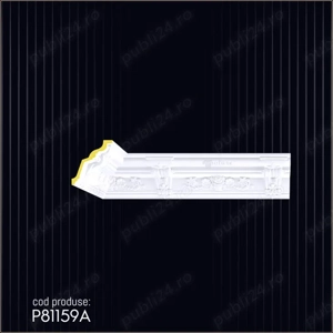 Cornisa decorativa din poliuretan dur pentru interior si exterior