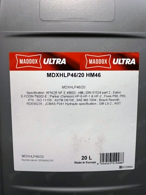 Ulei hidraulic H46 si HLP 46 la bidoane de 20 de litri, in magazinul de piese auto din Otopeni