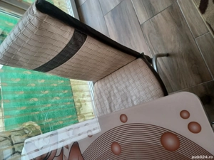 de vanzare masa si scaune  cu blat sticla secirizata ln stare buna   - imagine 2