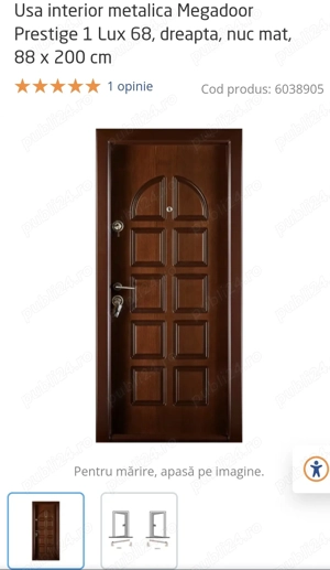 Vând usa metalica interior