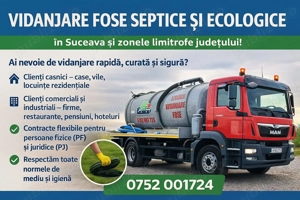Servicii de vidanjare fose septice și ecologice Suceava - imagine 3