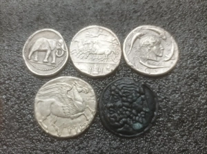 Lot 5 monede antice reproduceri