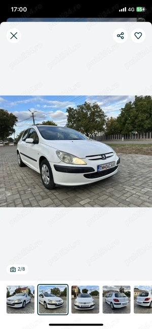 Vand peugeot 307 1.6 benzina an 2003 - imagine 2