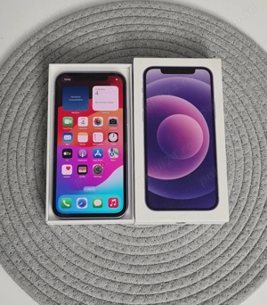 iPhone 12 Violet, 64 GB, Baterie noua 100%, liber de retea