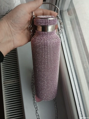 Termos cald  rece,  cu cristale roz